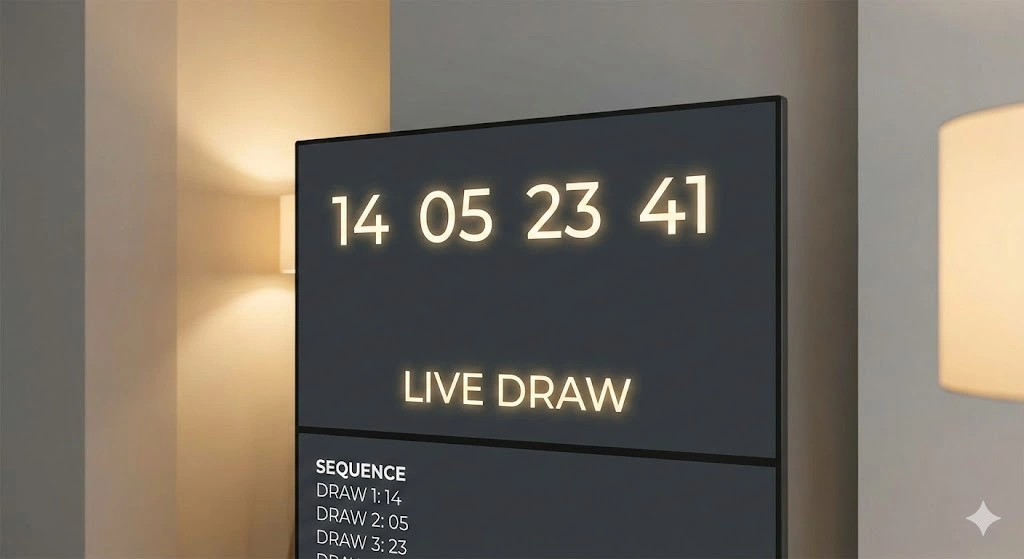 Live draw HK predictions displayed on a digital screen with real time number updates - angka prediksi - hk lotto